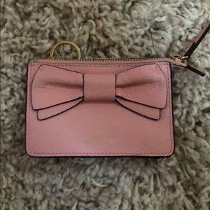 Pink bow chain purse